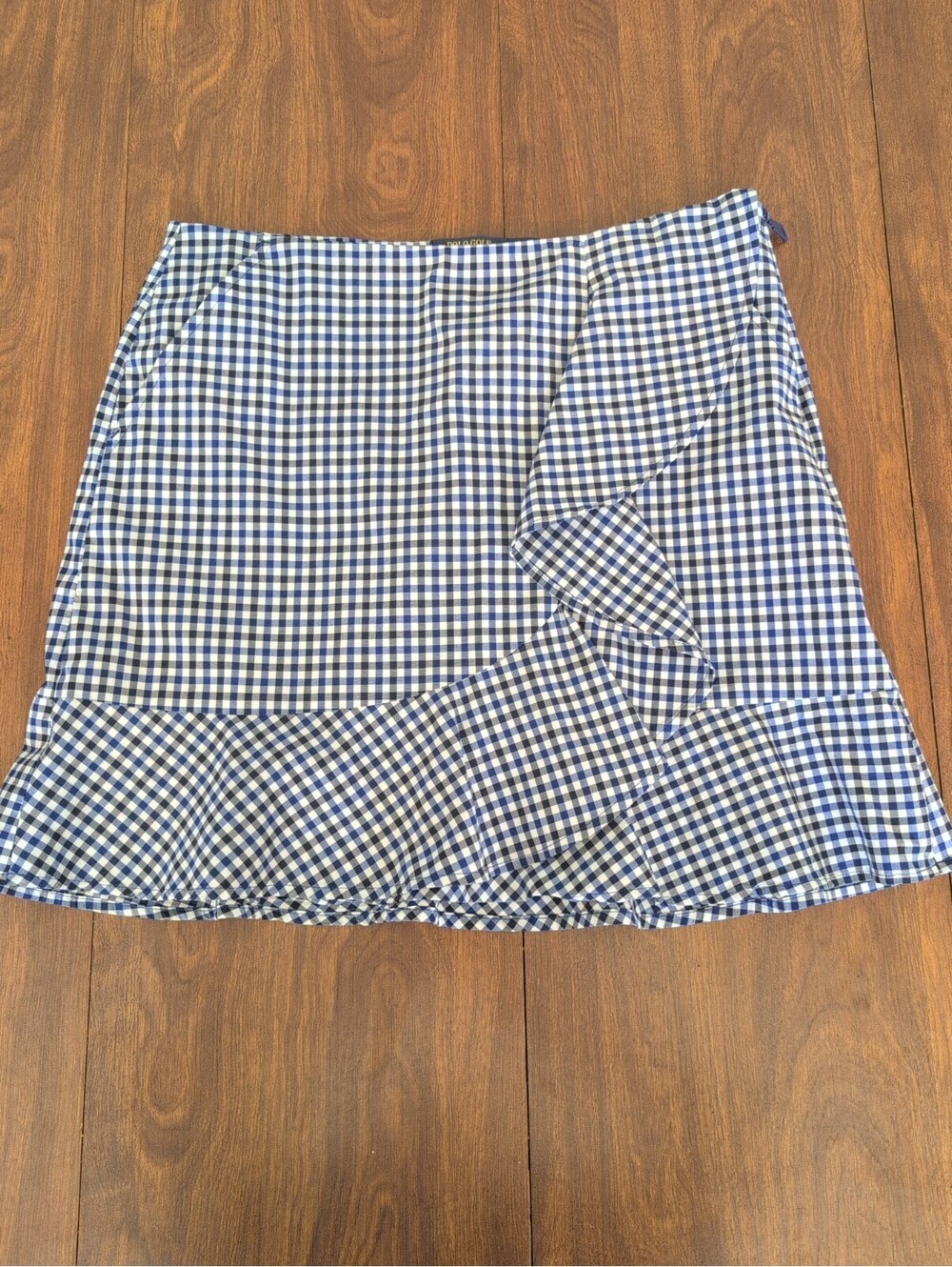 Polo Golf Ralph Lauren Flounce Navy Gingham Golf Skort. Size 6 Pickleball Heart